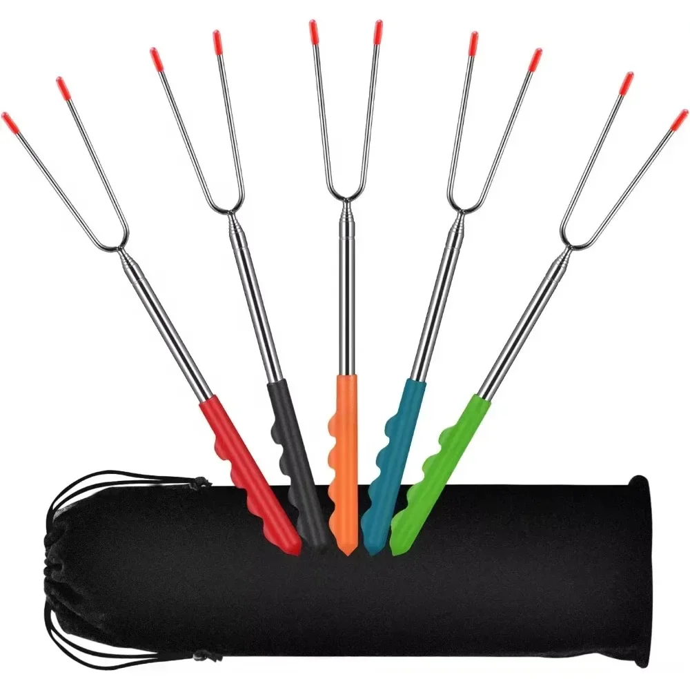 New BBQ Forks Telescopic  Barb – Corn Dog Stick Bewertung und Preis