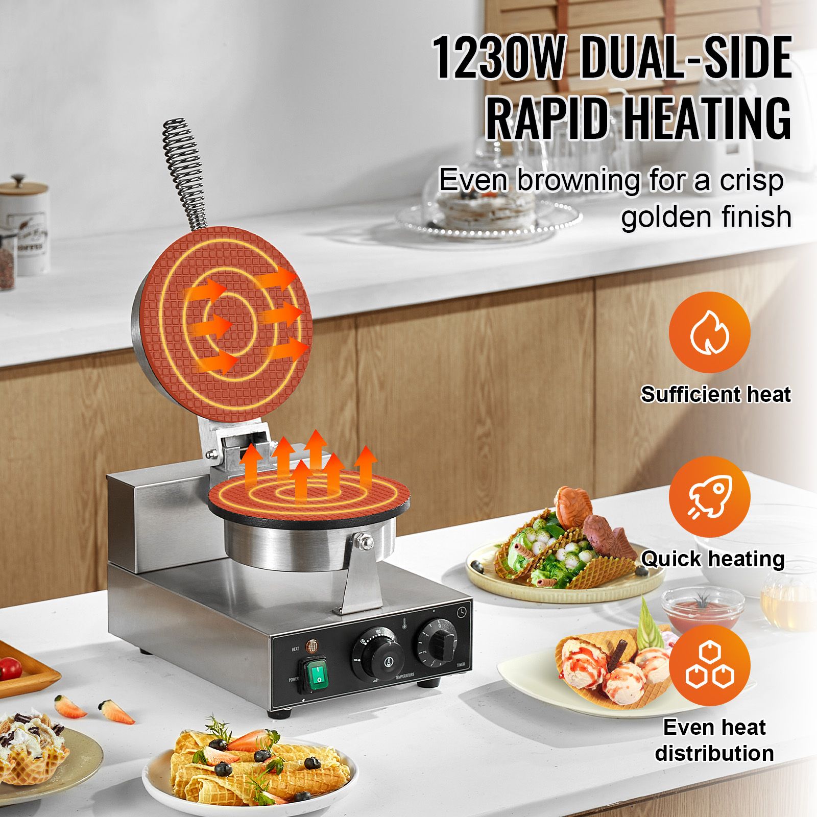 Electric Ice Cream Cone Maker, – Waffle Cone Maker Bewertung und Preis