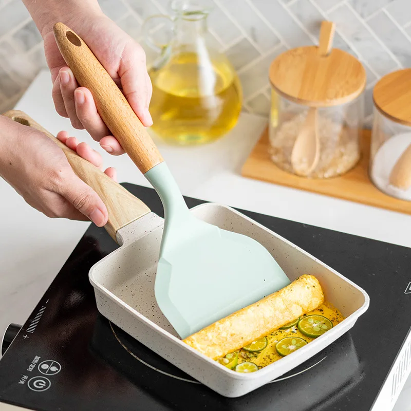 2Pcs Silicone Spatula Wide Mou – Okonomiyaki Spatula Bewertung und Preis