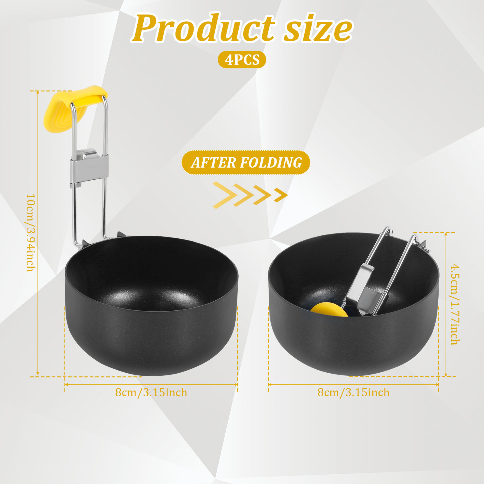 4 Pack Stainless Steel Egg Poa – Mini Pancake Griddle Bewertung und Preis